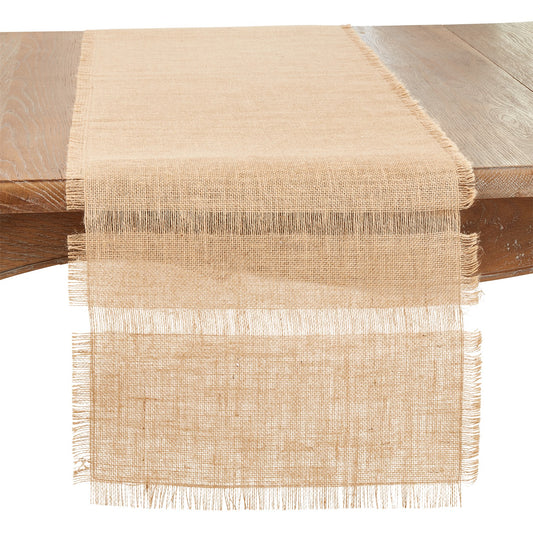 Everyday / All Season Natural Beige Jute Table Runner, 100% jute