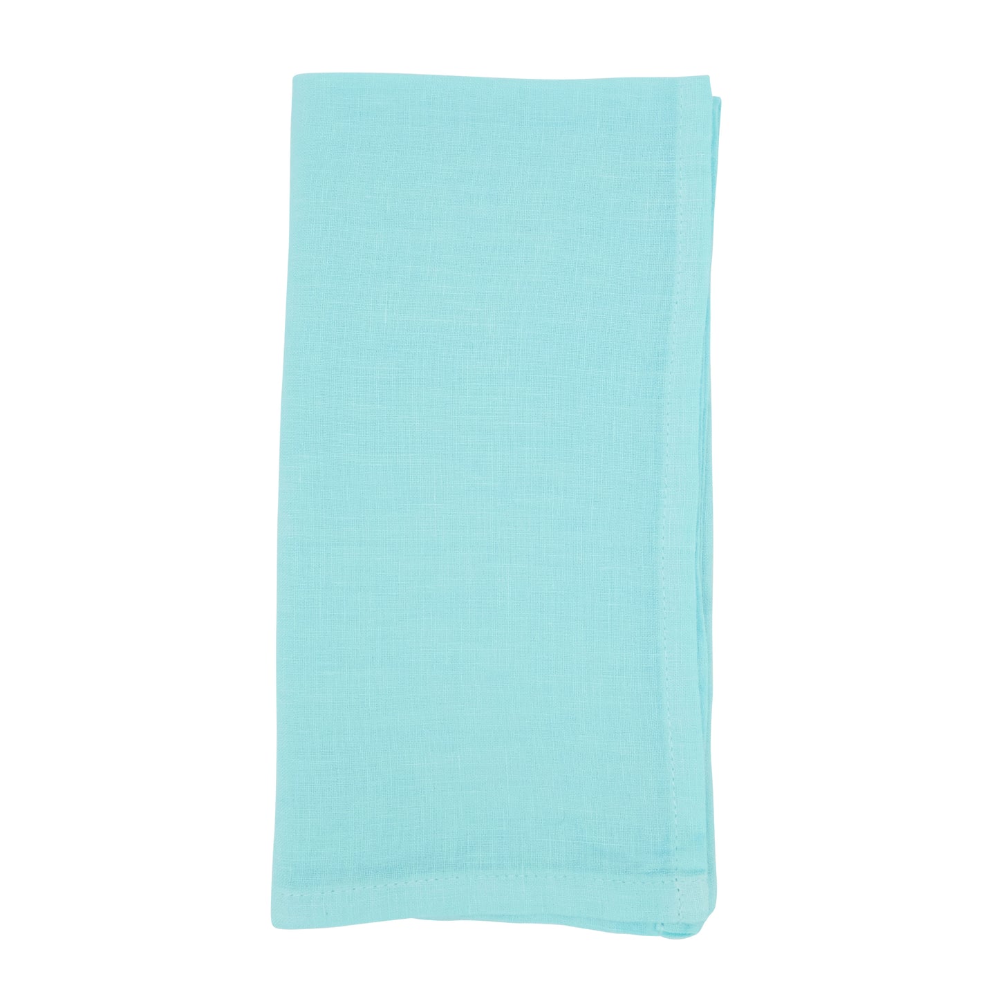 Aqua Linen Napkins 55% linen - 45% cotton, 20 Inch Square (4 pcs.)