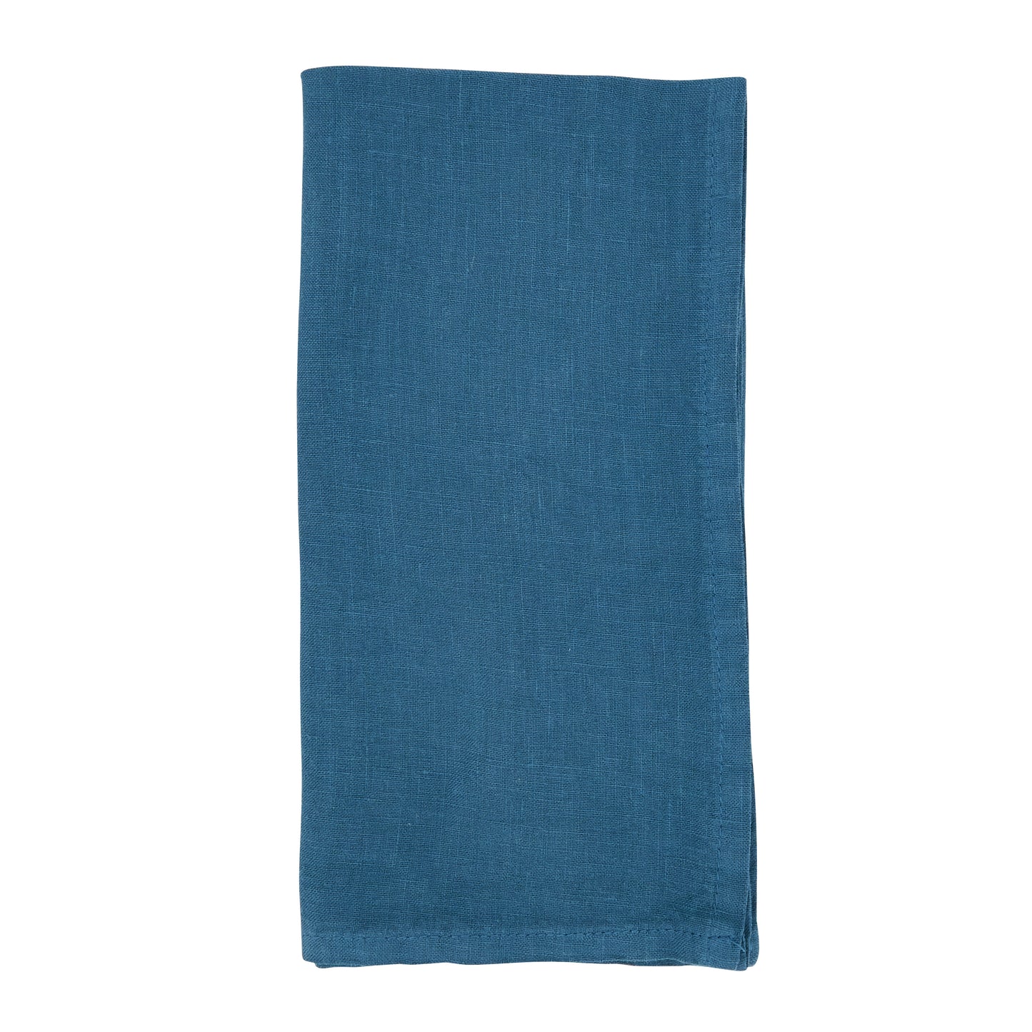 Ocean Blue Linen Napkins 55% linen - 45% cotton, 20 Inch Square (4 pcs.)