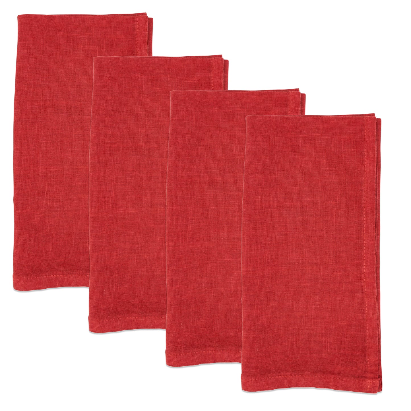 Rouge Linen Napkins 55% linen - 45% cotton, 20 Inch Square (4 pcs.)