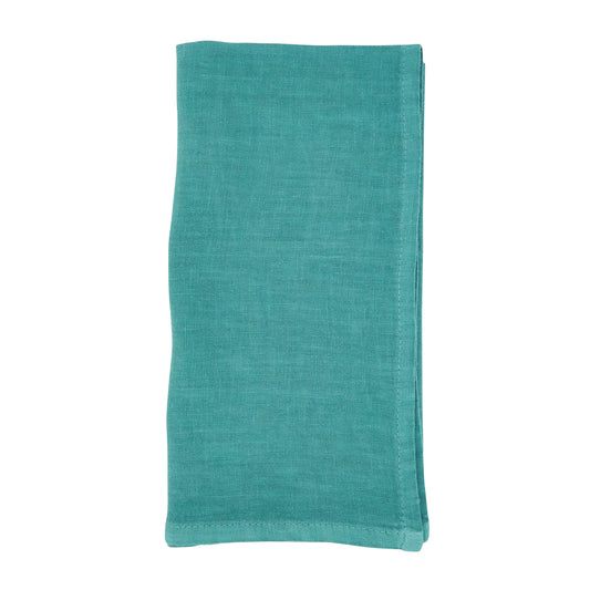 Sea Green Linen Napkins 55% linen - 45% cotton, 20 Inch Square (4 pcs.)