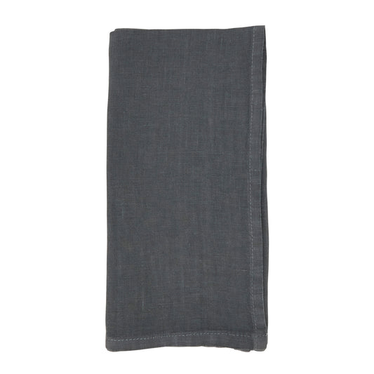 Slate Linen Napkins 55% linen - 45% cotton, 20 Inch Square (4 pcs.)