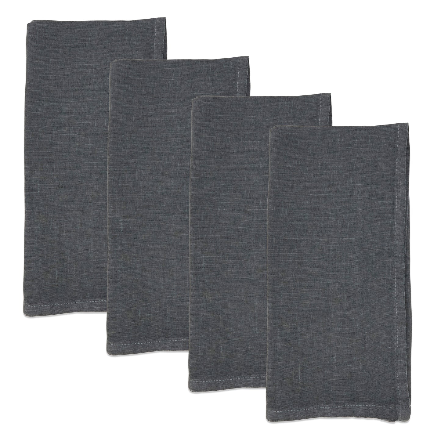 Slate Linen Napkins 55% linen - 45% cotton, 20 Inch Square (4 pcs.)