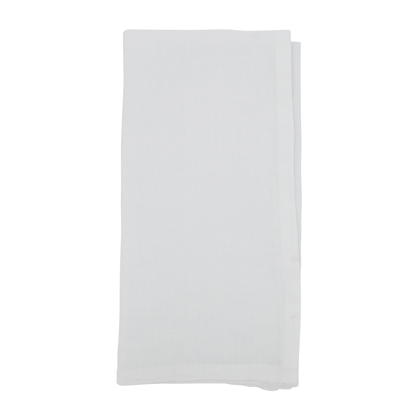 White Linen Napkins 55% linen - 45% cotton, 20 Inch Square (4 pcs.)
