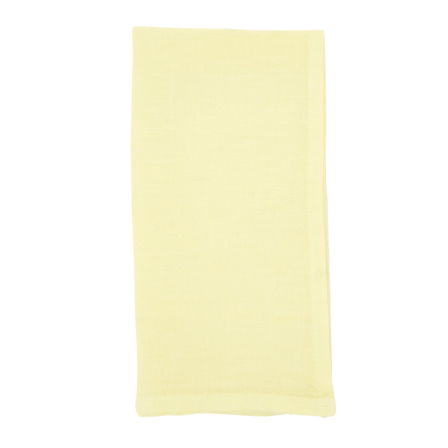 Yellow Linen Napkins 55% linen - 45% cotton, 20 Inch Square (4 pcs.)