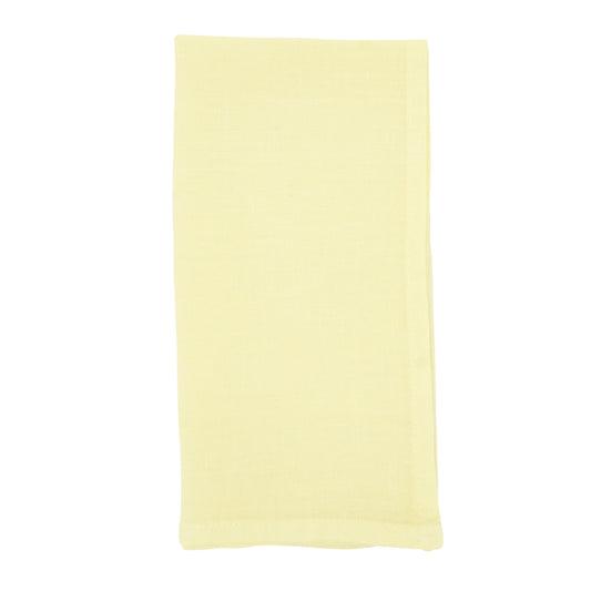 Yellow Linen Napkins 55% linen - 45% cotton, 20 Inch Square (4 pcs.)