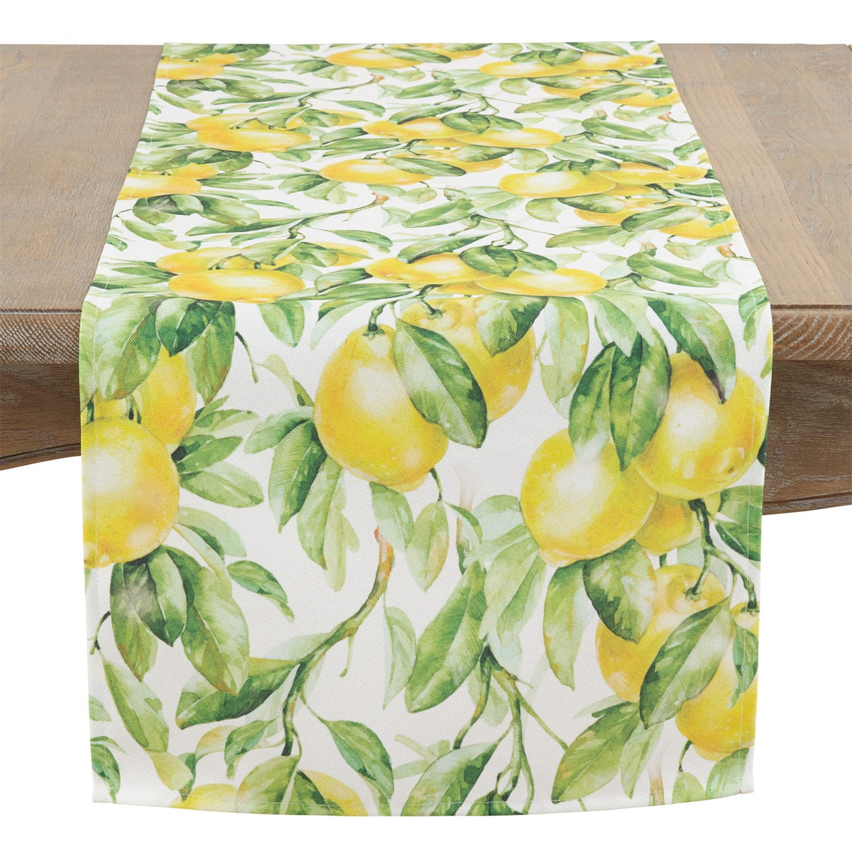 Everyday / All Season Multi Printed Lemon Table Runner, 100% Polyester