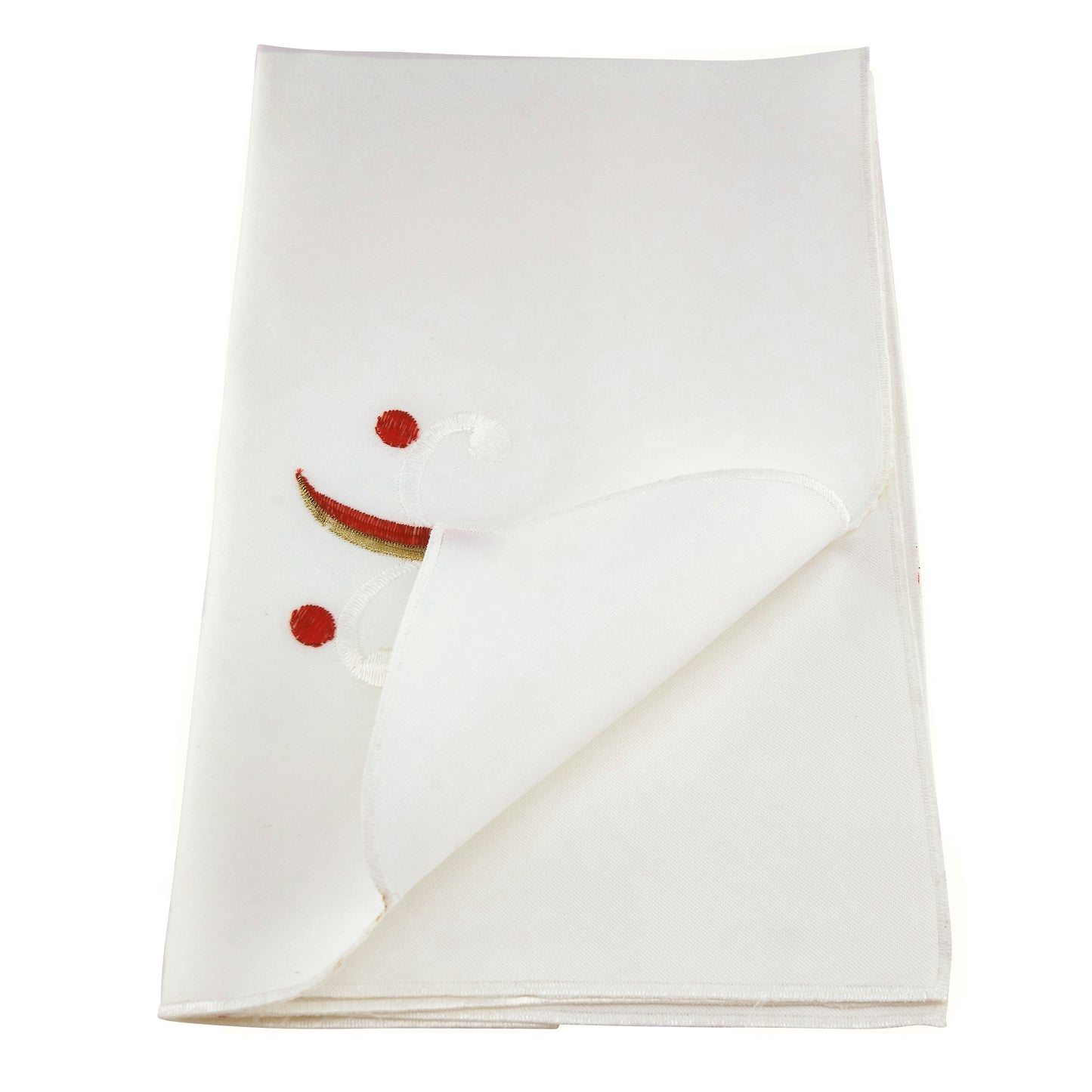 Ivory Candy Cane Napkins 100% Polyester, 20 Inch Square (4 pcs.)