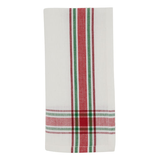 Red/Green Plaid Napkins 100% cotton, 20 Inch Square (4 pcs.)