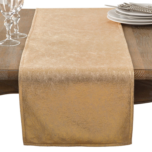 Everyday / All Season Gold Shimmering Table Runner, 100% polyester
