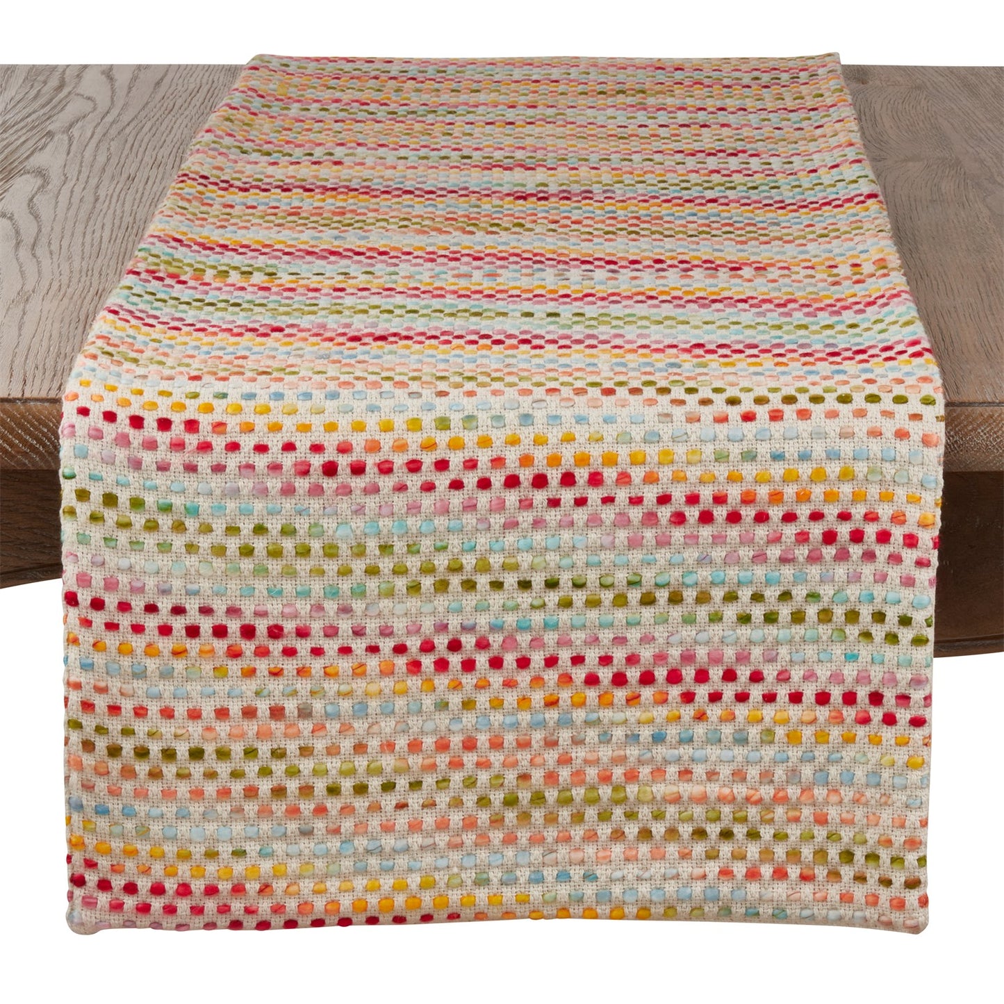 Everyday / All Season Multi Confetti Table Runner, 55% cotton - 45% acrylic