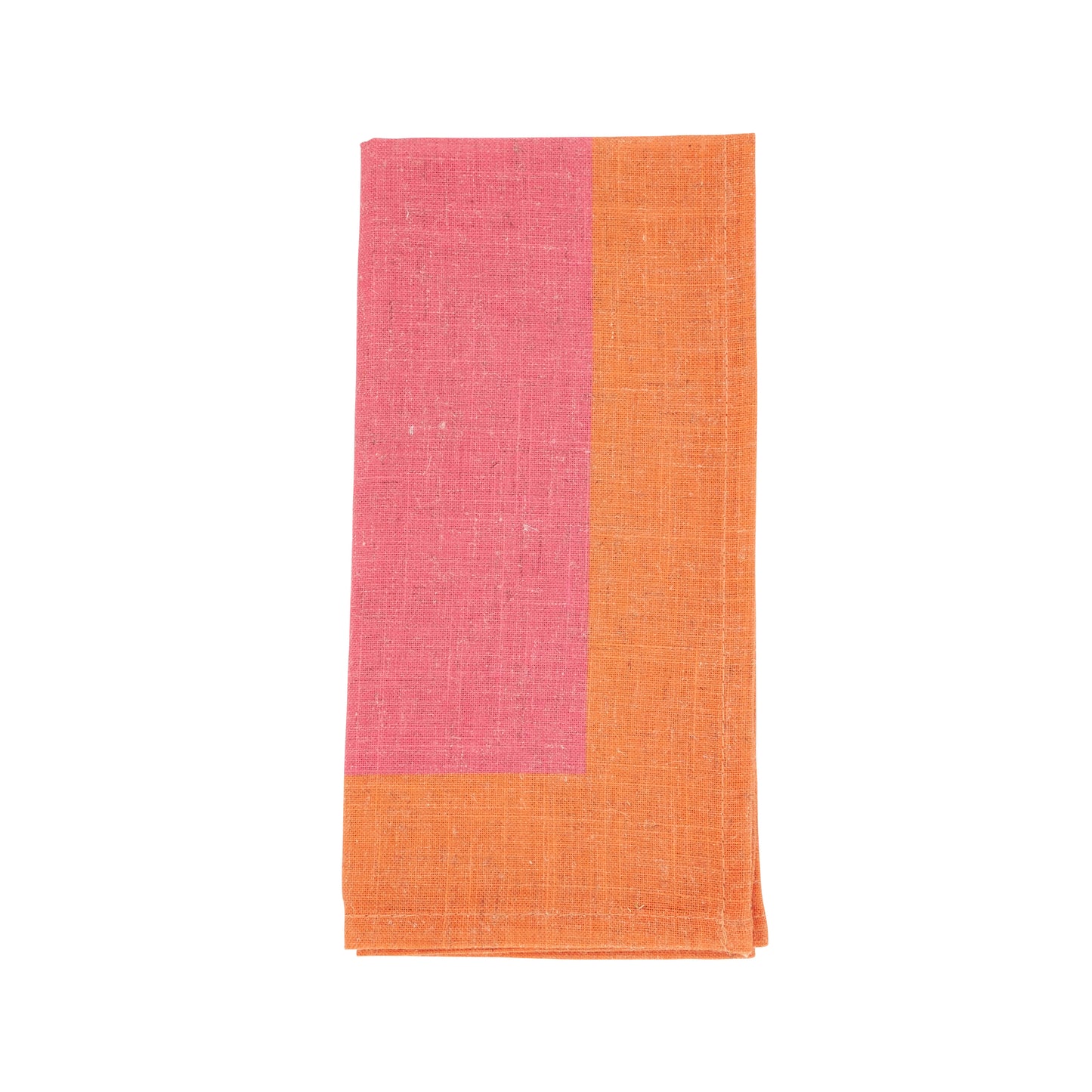 Fuchsia Color Band Border Napkins 85% polyester - 15% linen, 20 Inch Square (4 pcs.)