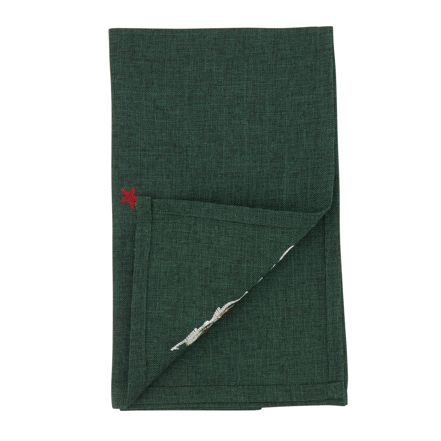 Green Christmas Tree Napkins 100% polyester, 20 Inch Square (4 pcs.)
