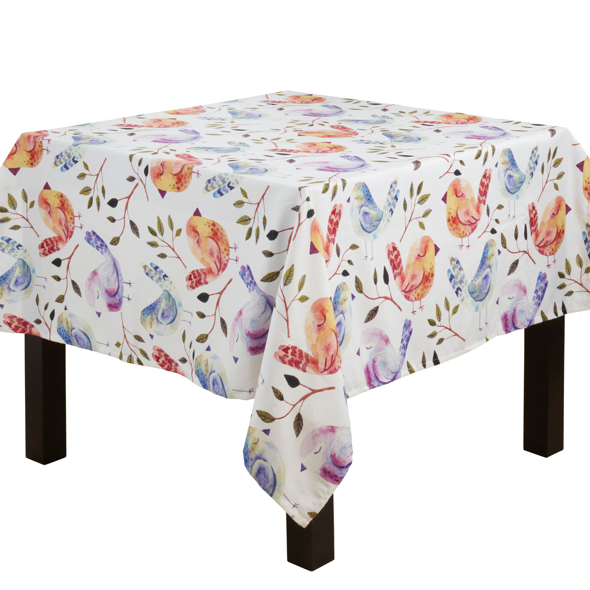 Multi  Flock of Birds Topper  100% Polyester