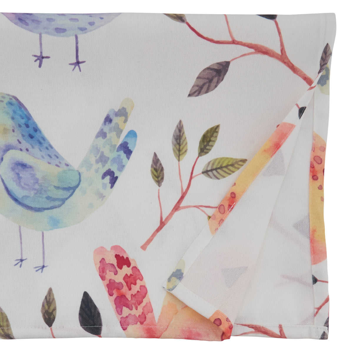 Multi  Flock of Birds Topper  100% Polyester