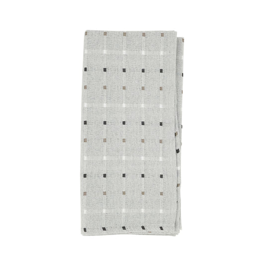 Grey Stitched Line Napkins 56% cotton - 44% polyester, 20 Inch Square (4 pcs.)