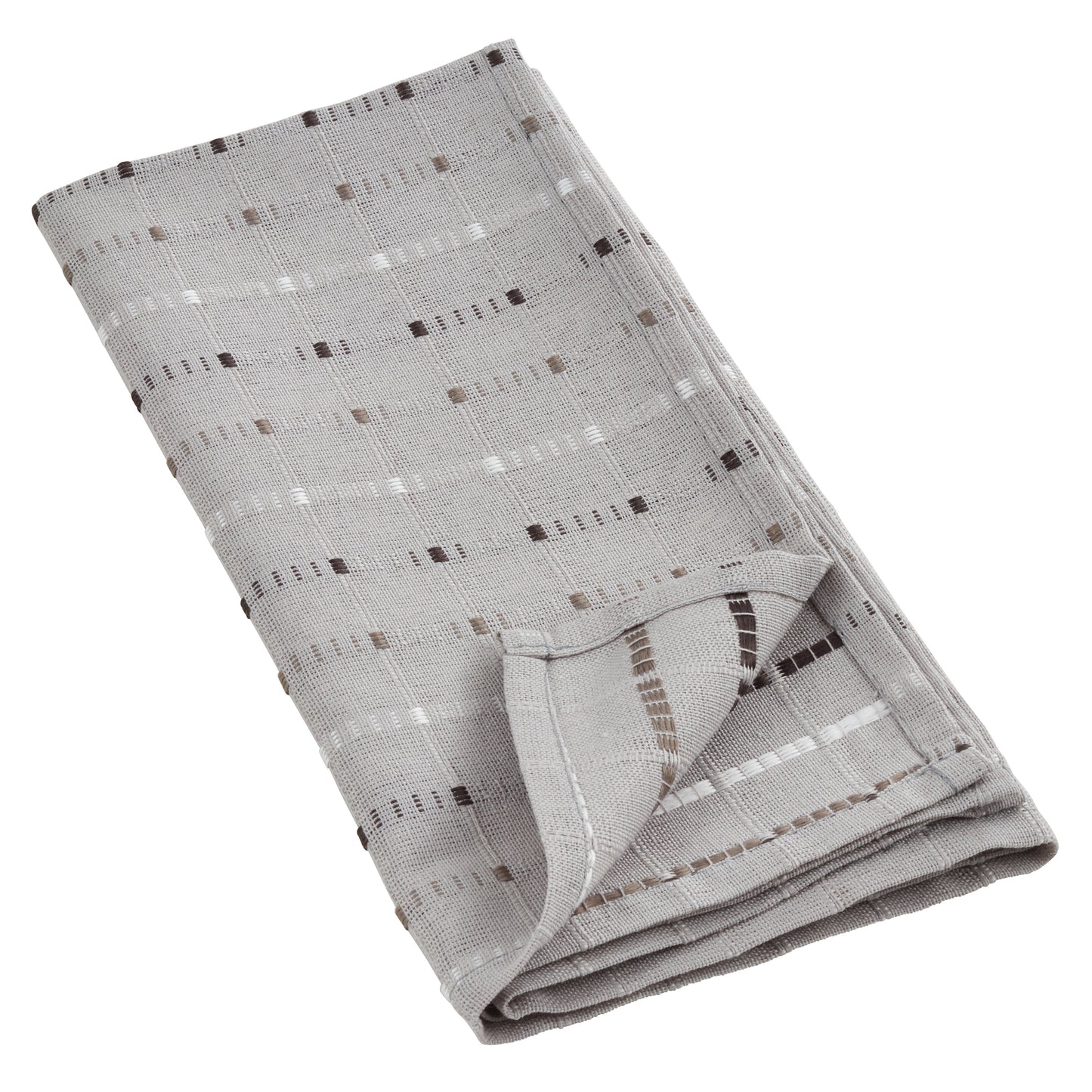 Grey Stitched Line Napkins 56% cotton - 44% polyester, 20 Inch Square (4 pcs.)
