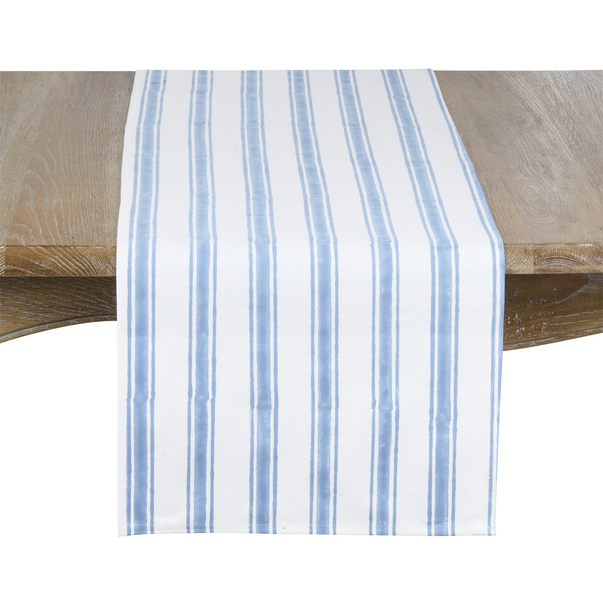 Everyday / All Season Blue Hand Block Print Table Runner, 100% cotton