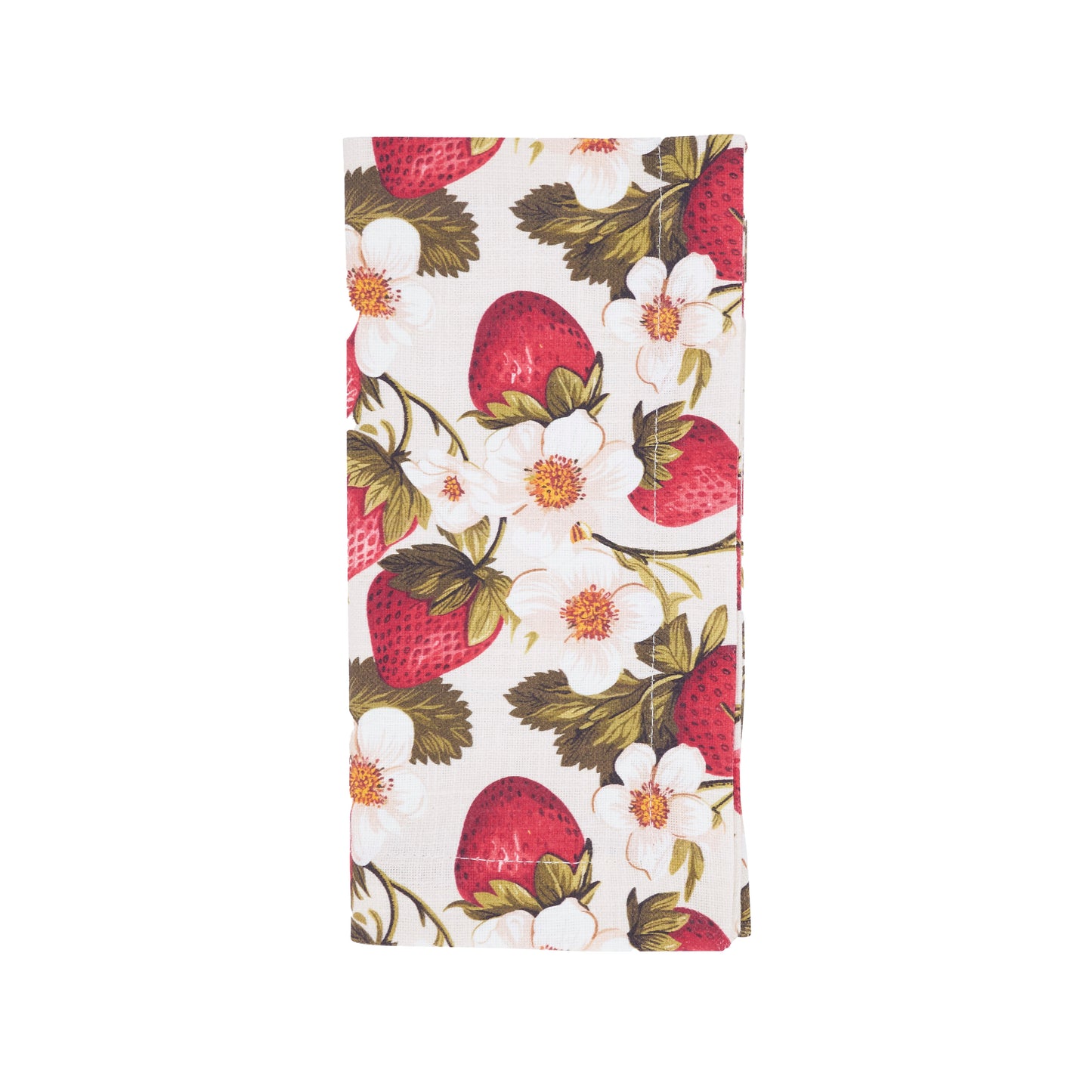 Multi Strawberry Napkins 100% cotton, 20 Inch Square (4 pcs.)