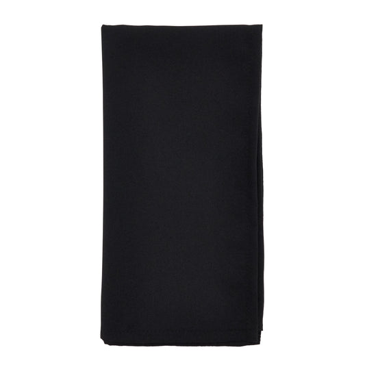 Black Everyday Design Napkins 100% polyester, 20 Inch Square (12 pcs.)