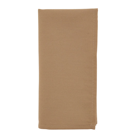 Cappuccino Everyday Design Napkins 100% polyester, 20 Inch Square (12 pcs.)