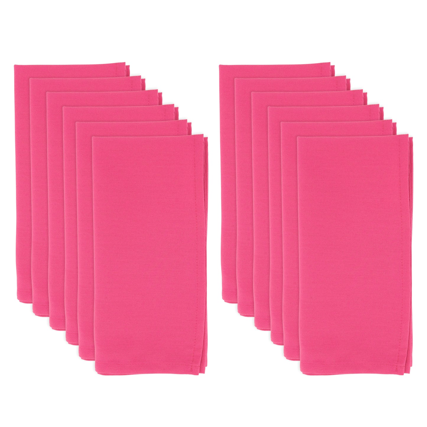 Fuchsia Everyday Design Napkins 100% polyester, 20 Inch Square (12 pcs.)
