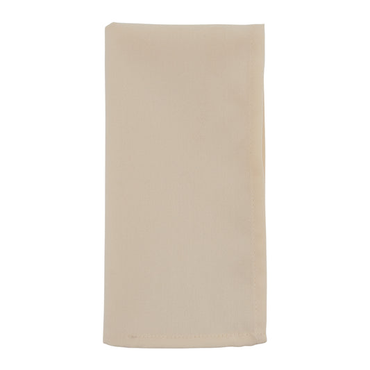 Ivory Everyday Design Napkins 100% polyester, 20 Inch Square (12 pcs.)