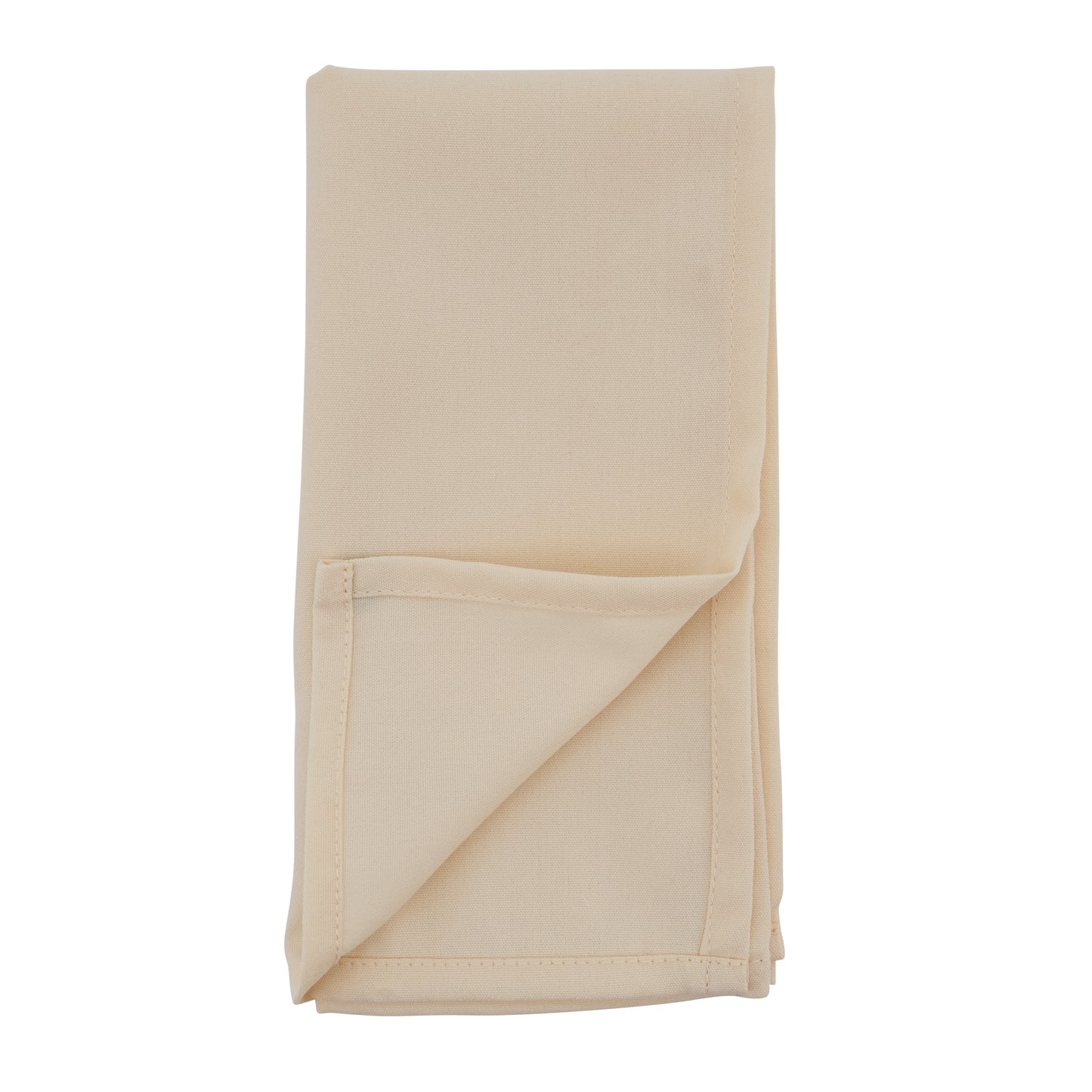 Ivory Everyday Design Napkins 100% polyester, 20 Inch Square (12 pcs.)