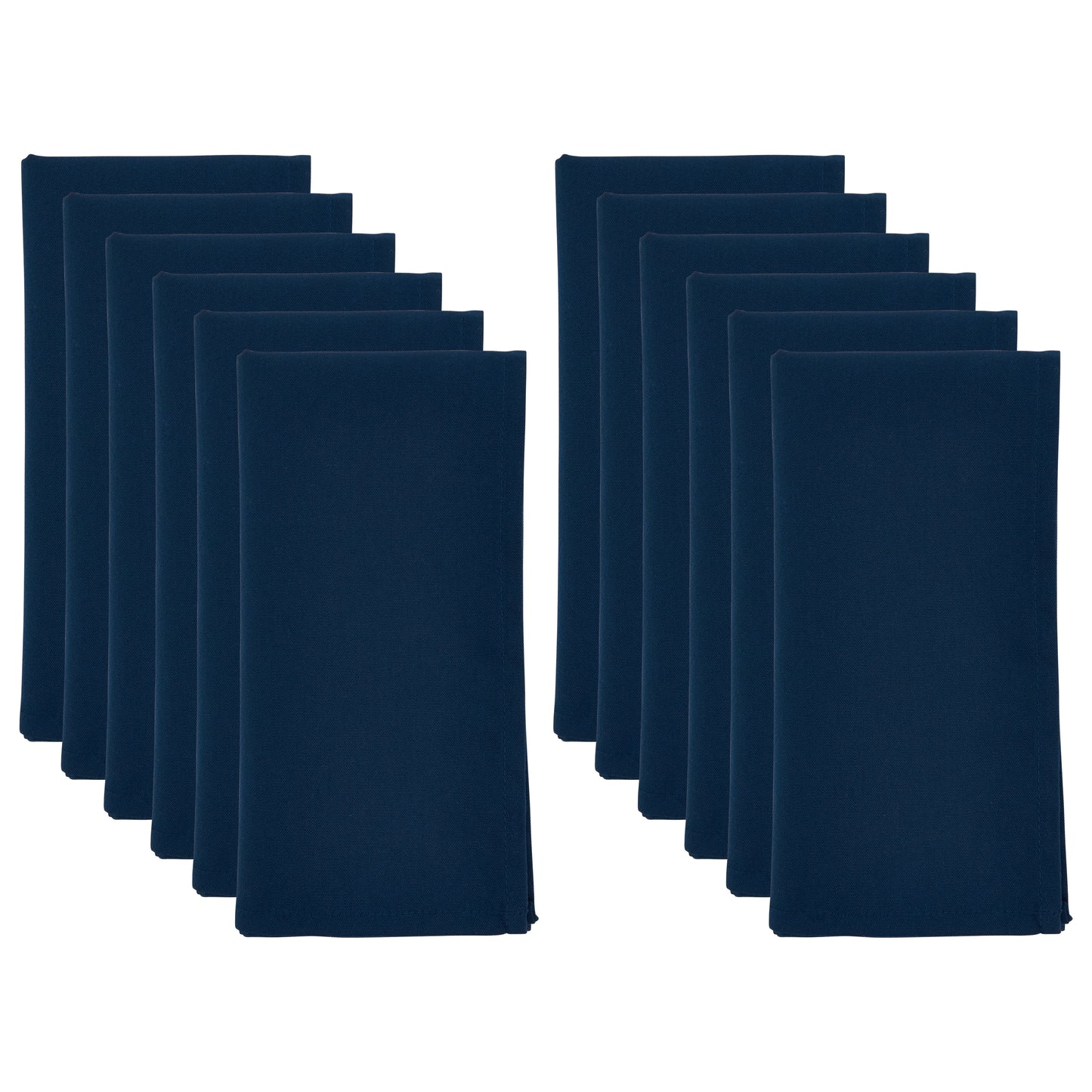Navy Blue Everyday Design Napkins 100% polyester, 20 Inch Square (12 pcs.)