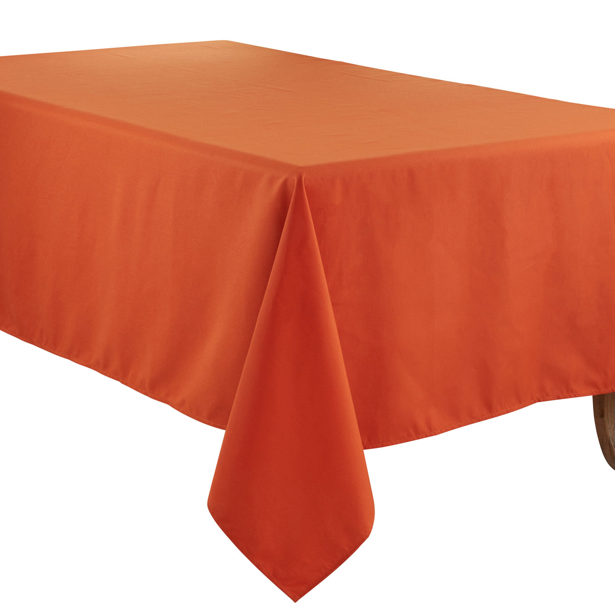 Pumpkin Orange  Everyday Design Tablecloth  100% polyester