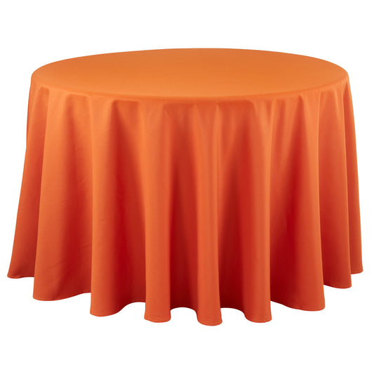 Pumpkin Orange  Everyday Design Tablecloth  100% polyester