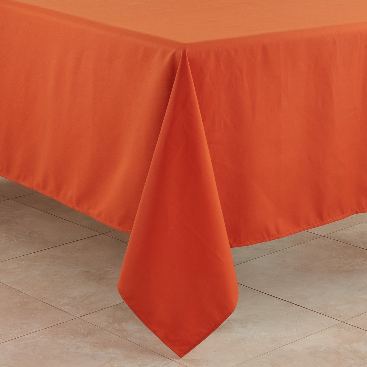Pumpkin Orange  Everyday Design Tablecloth  100% polyester