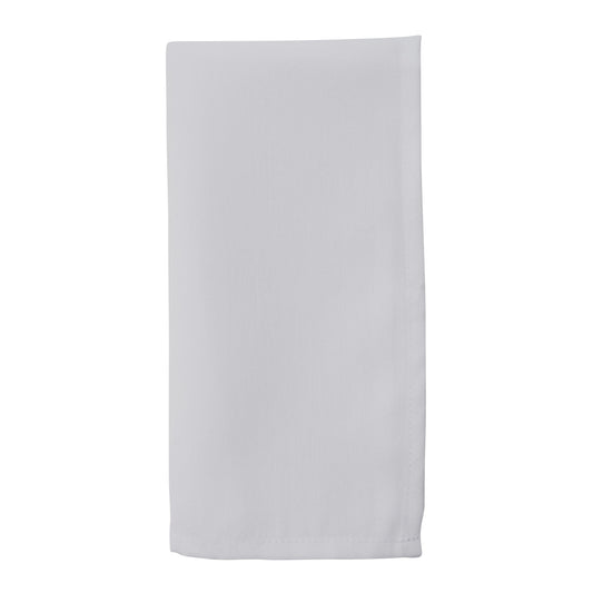 White Everyday Design Napkins 100% polyester, 20 Inch Square (12 pcs.)