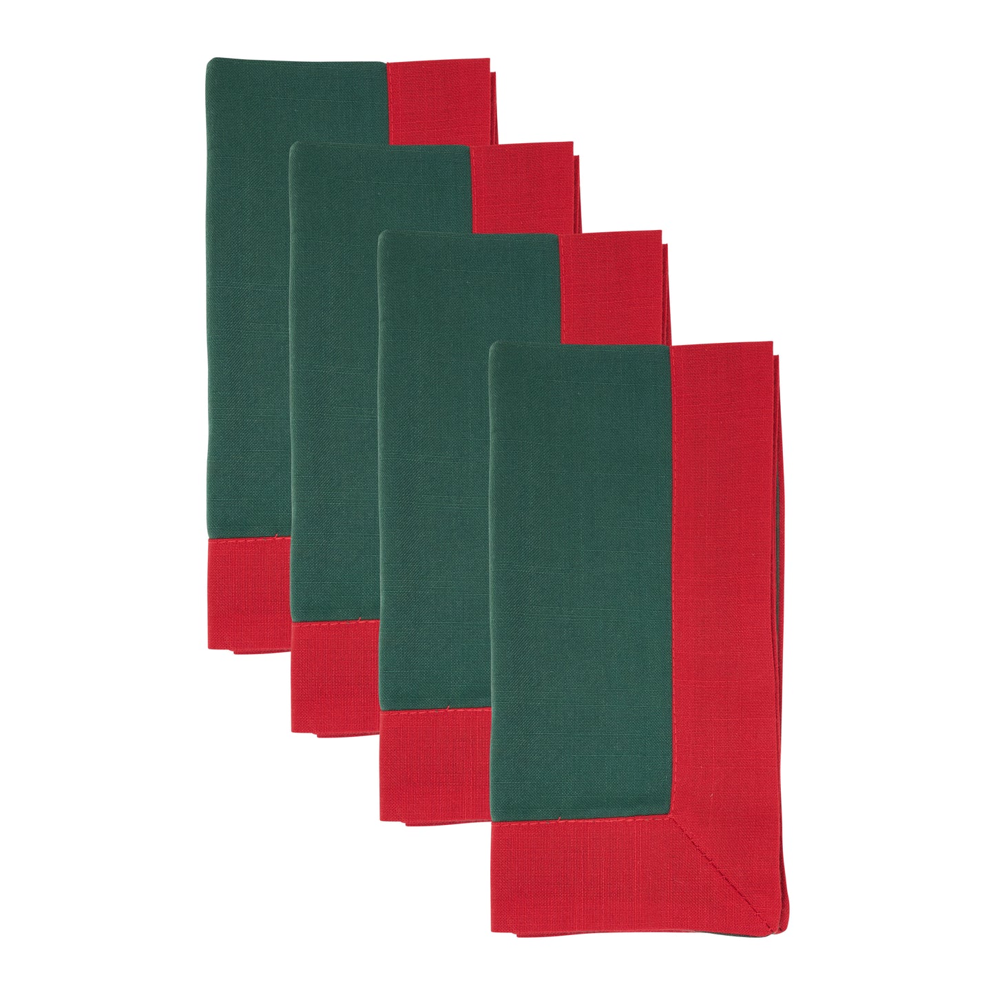 Green Two Tone Napkins 100% polyester, 20 Inch Square (4 pcs.)