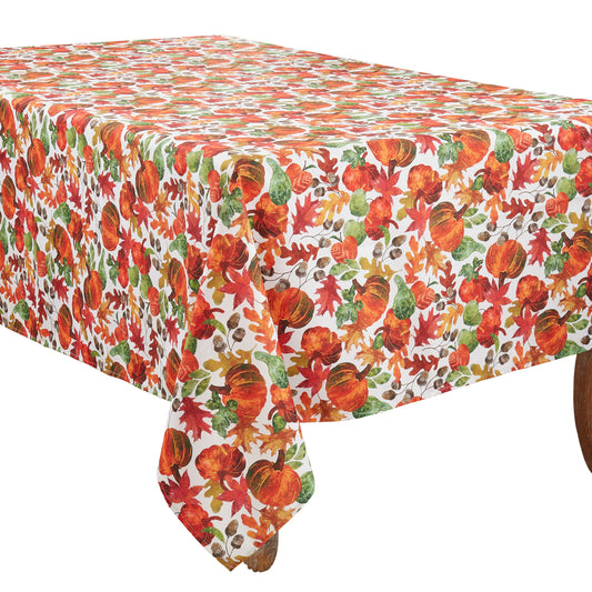 Multi  Pumpkin Foliage Tablecloth  100% polyester