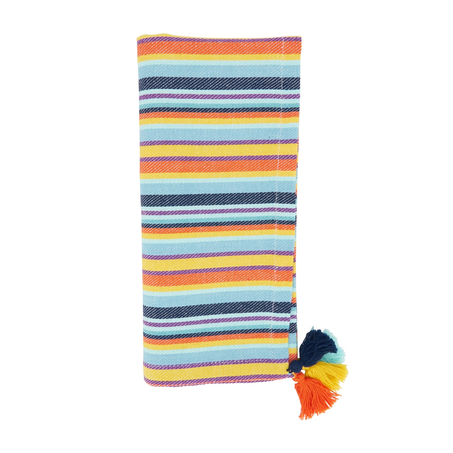 Multi Striped Tassel Stripe Napkins 100% cotton, 20 Inch Square (4 pcs.)