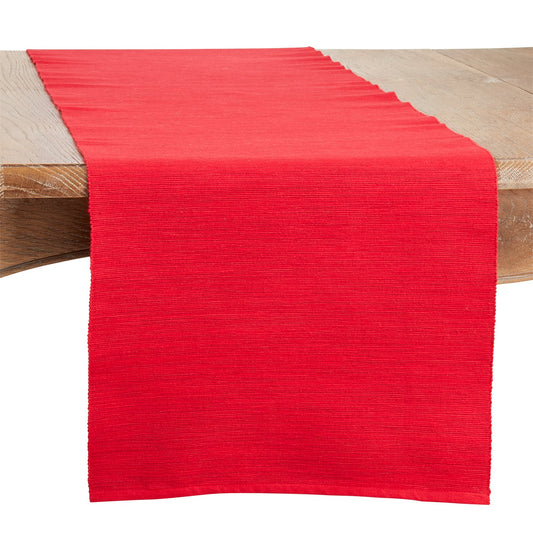 Everyday / All Season Red Classic Design Table Runner, 100% cotton