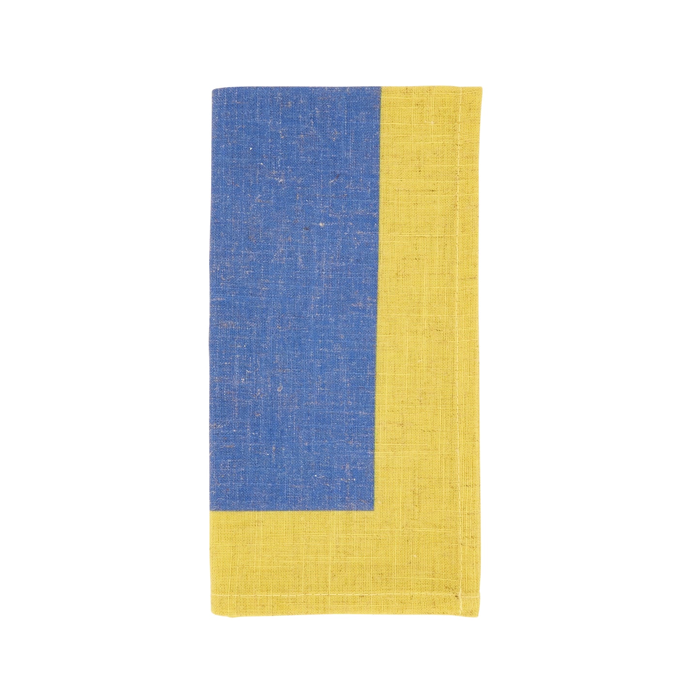 Blue Color Band Border Napkins 85% polyester - 15% linen, 20 Inch Square (4 pcs.)