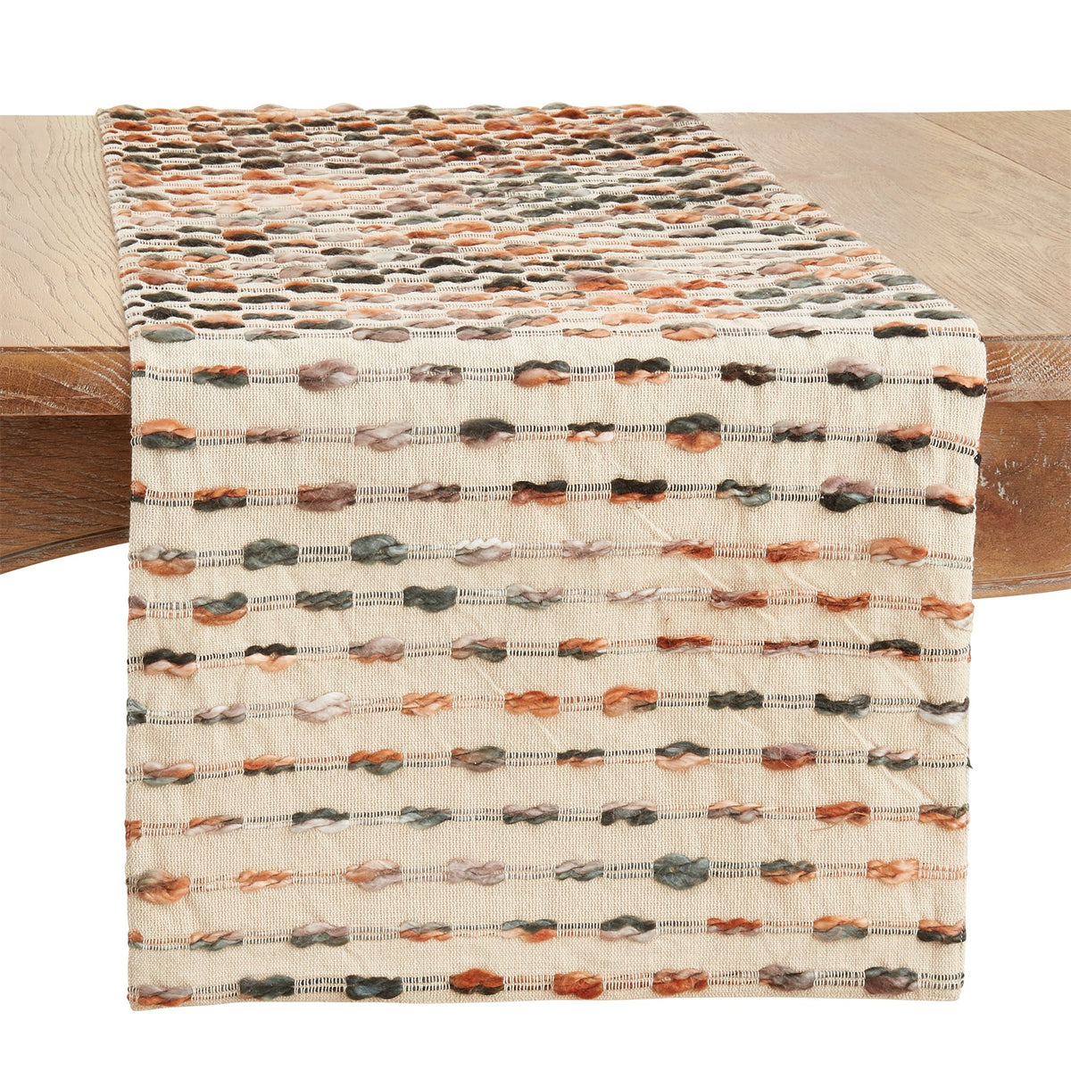 Everyday / All Season Multi Striped Woven Table Runner, 60% cotton - 40% acrylic