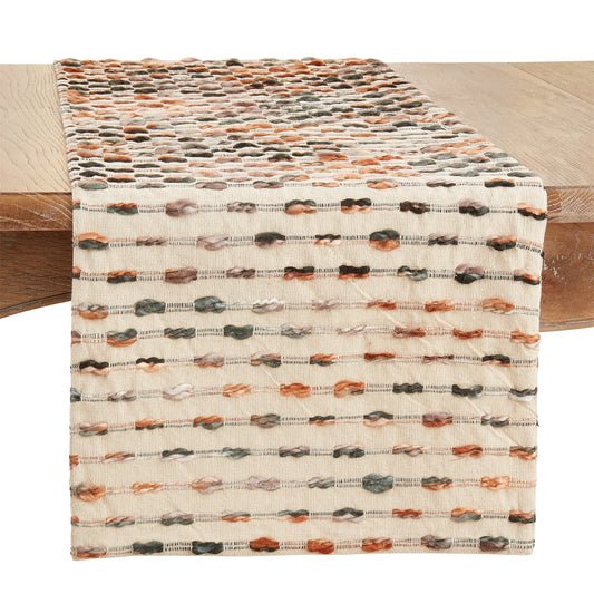 Everyday / All Season Multi Striped Woven Table Runner, 60% cotton - 40% acrylic