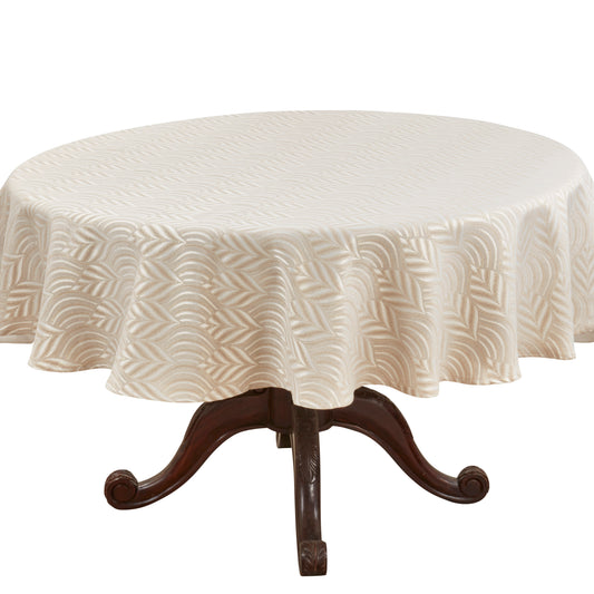 Mantel de jacquard amarillo champán, 52% poliéster, 40% algodón, 8% lúrex