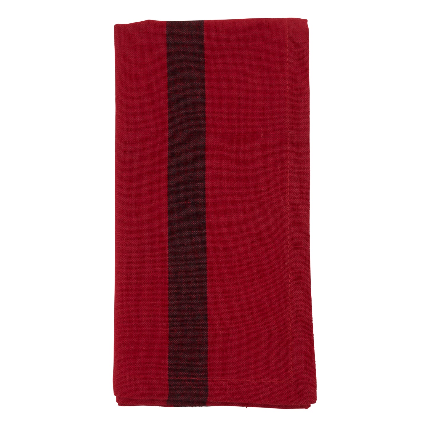 Red Banded Napkins 100% cotton, 20 Inch Square (4 pcs.)
