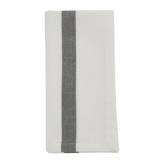 White Banded Napkins 100% cotton, 20 Inch Square (4 pcs.)