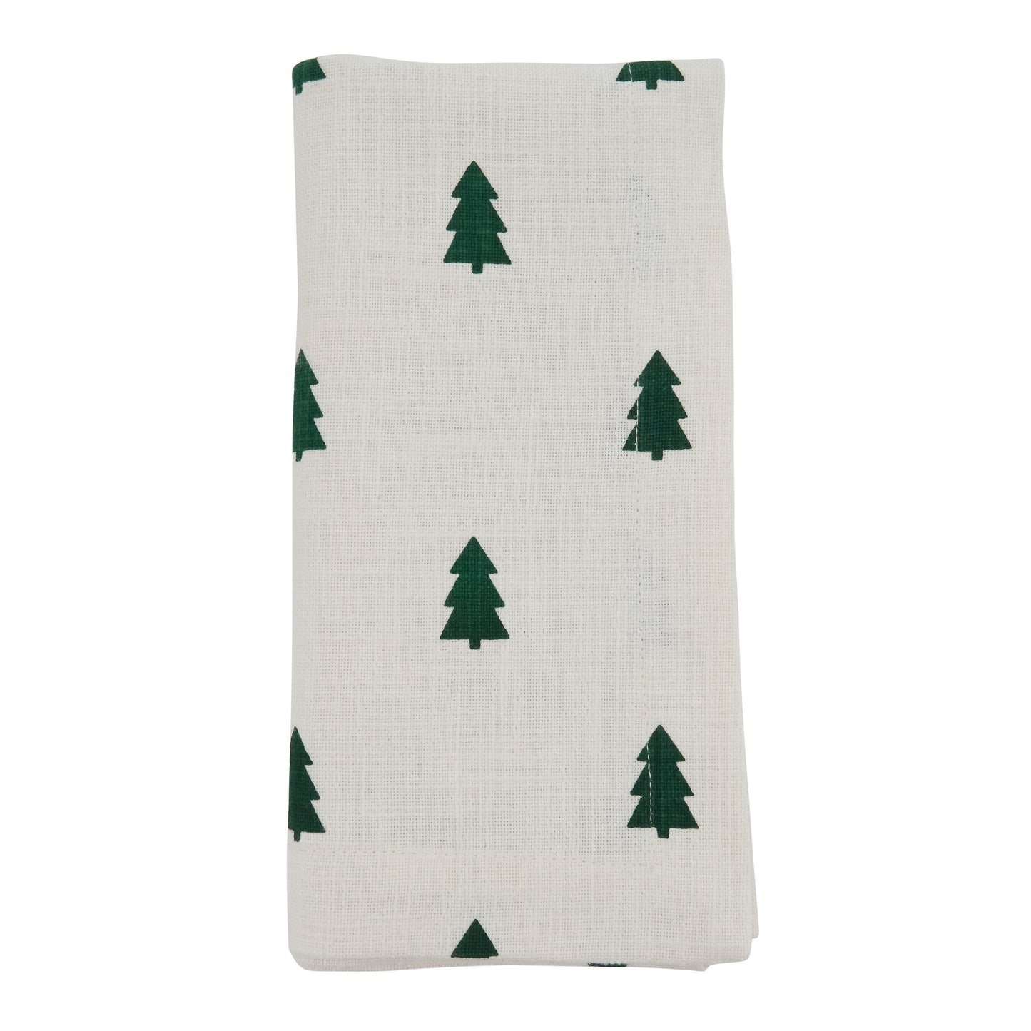 Ivory Christmas Tree Napkins 100% cotton, 20 Inch Square (4 pcs.)