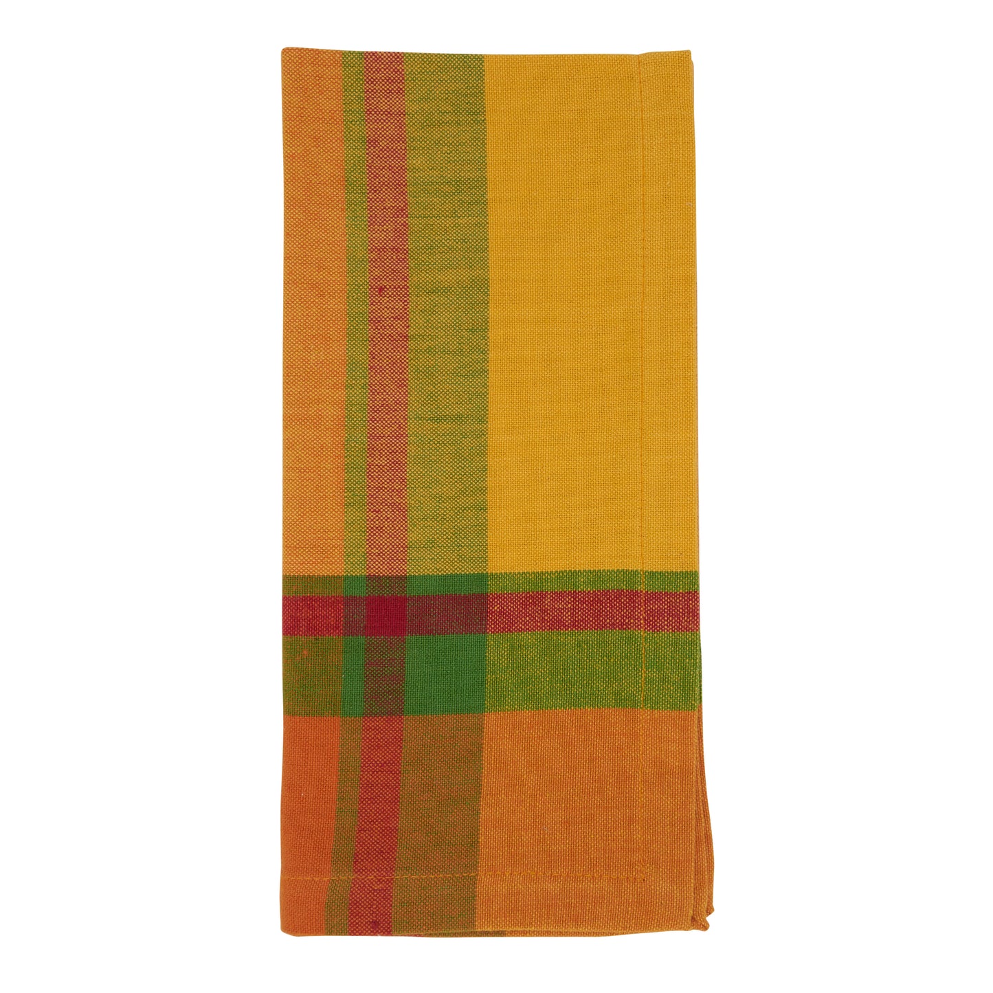 Orange Banded Border Napkins 100% cotton, 20 Inch Square (4 pcs.)