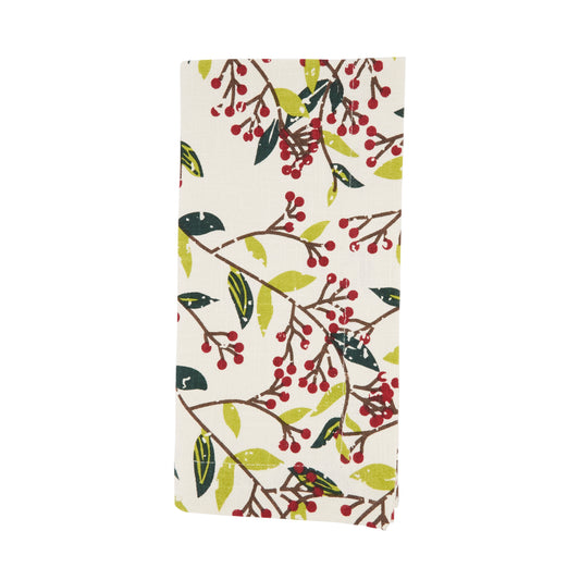 Multi Red Berry Napkins 100% cotton, 20 Inch Square (4 pcs.)