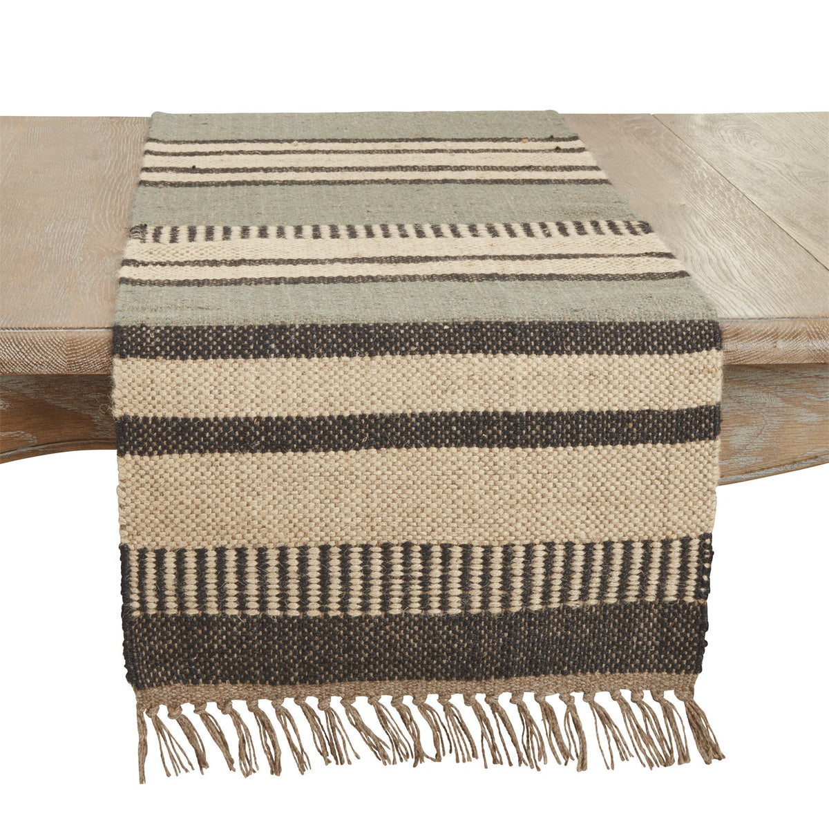Everyday / All Season Multi Kilim Table Runner, 80% jute - 20% wool