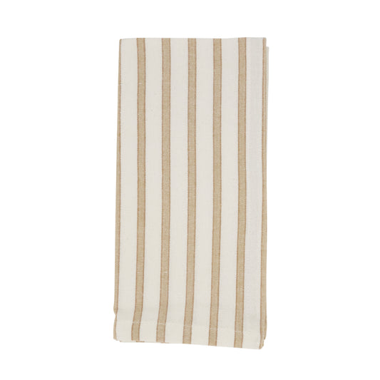 Natural Striped Design Napkins 100% cotton, 20 Inch Square (4 pcs.)