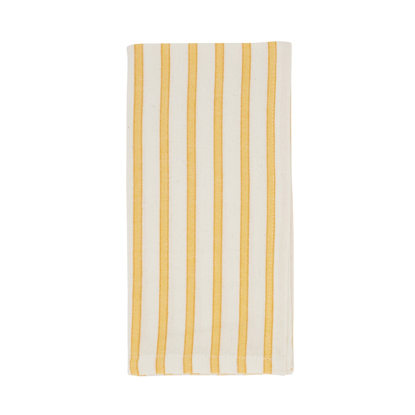 Yellow Striped Design Napkins 100% cotton, 20 Inch Square (4 pcs.)