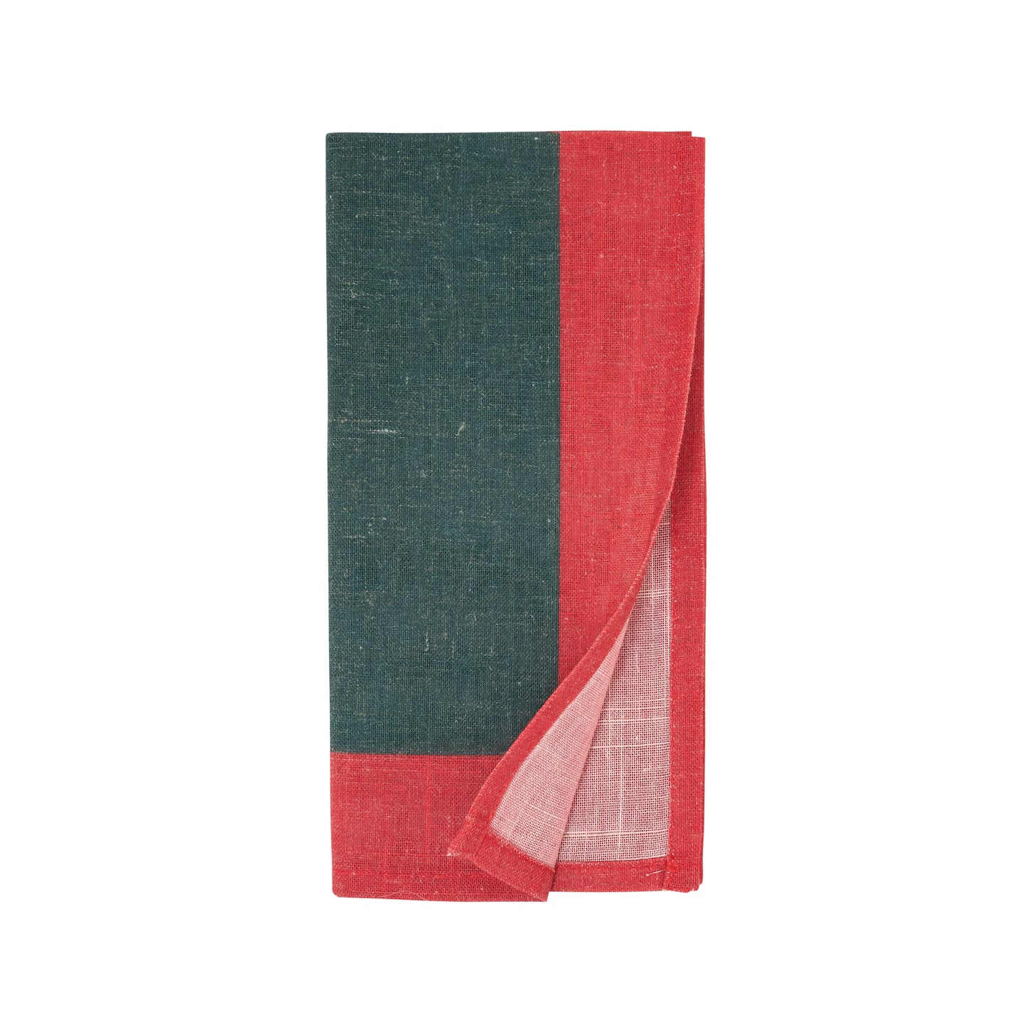 Green Color Band Border Napkins 85% polyester - 15% linen, 20 Inch Square (4 pcs.)